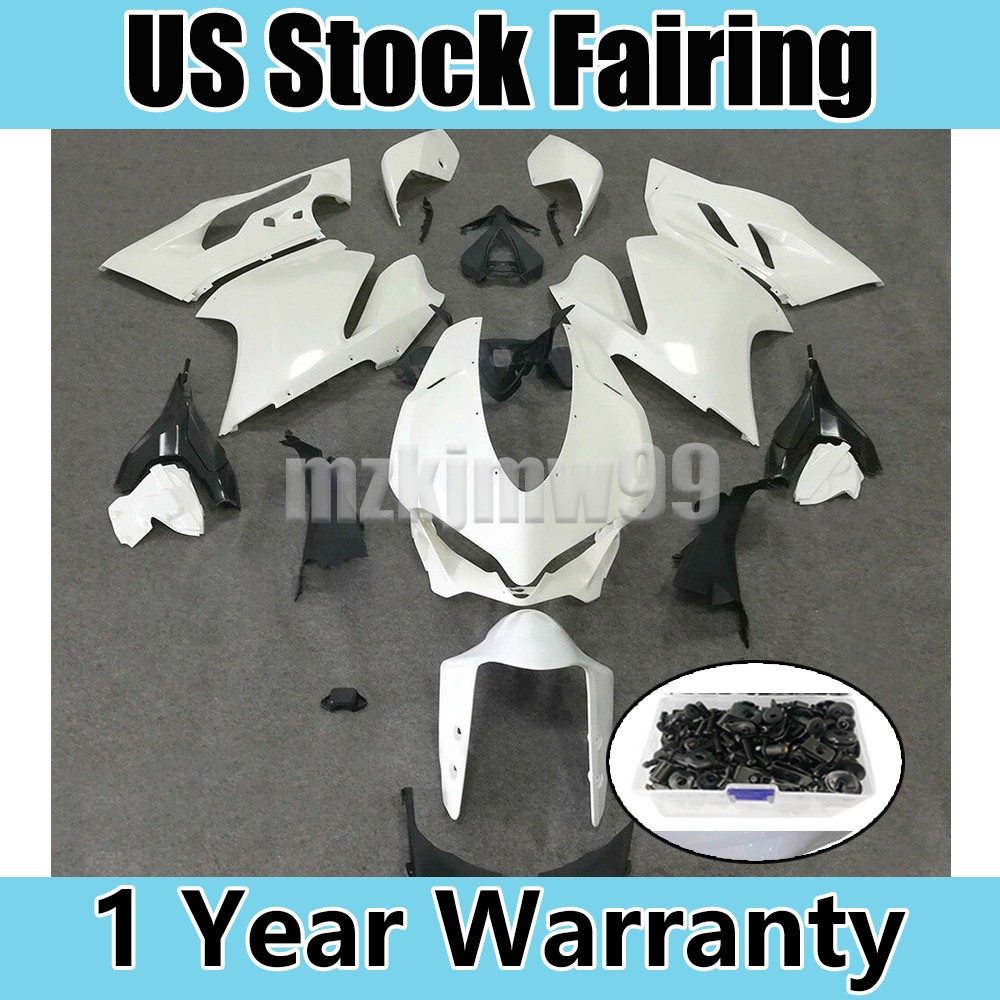 Unpainted Injection Fairing Kit +Bolts For Ducati 1299 959 Panigale 2015-2018