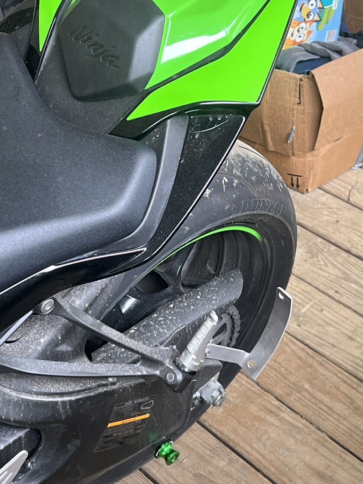 Curved License Plate Relocation Bracket for KAWASAKI NINJA ZX6 ZX6R ZX6RR New