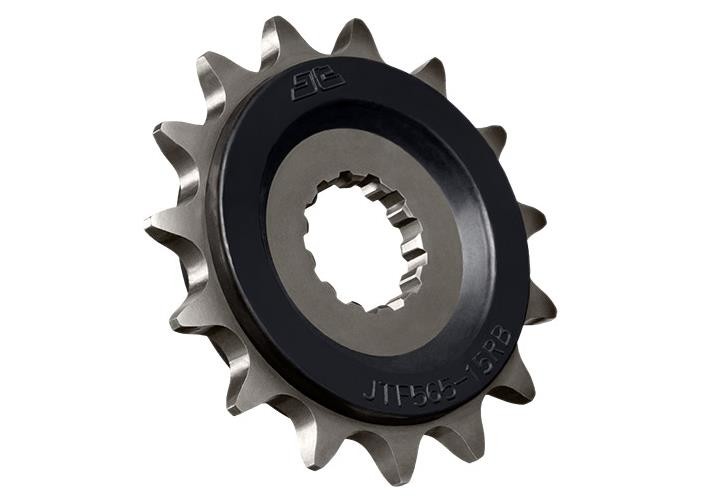 JT Rubber Cushioned Steel Front Sprocket – 15T Motorcycle ATV/UTV JTF1539.14RB