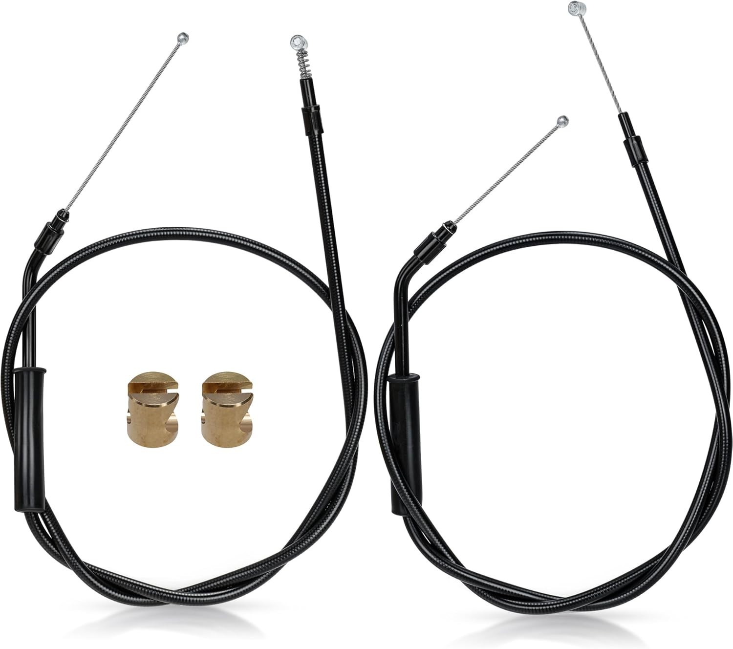 Stainless Steel Braided Throttle & Idle Cables for Harley Touring & Softail