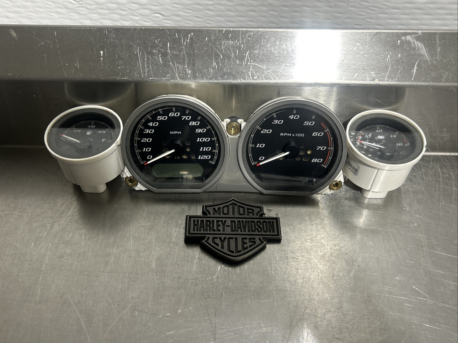 2014-2023 OEM Harley Black Road Glide Speedometer Tachometer Gauges 2020 Set H56