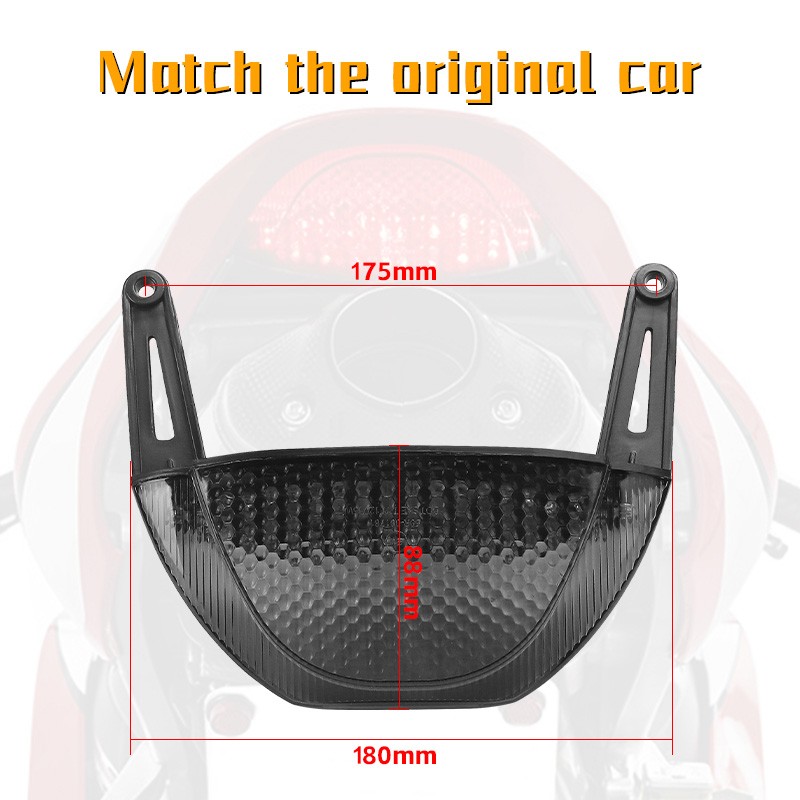 Integrated LED Tail Light Brake Turn Signal For Honda CBR600RR CBR 600RR 2007-12