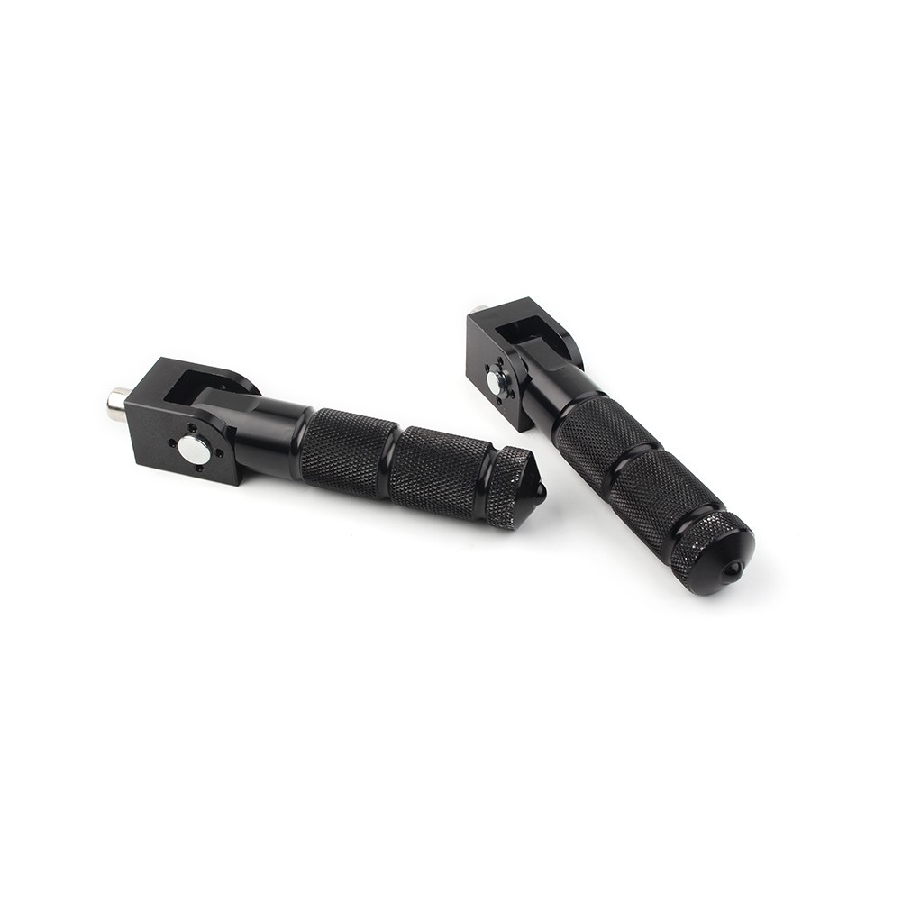 2x Universal CNC Foldable Foot Pegs Footrests For Motorcycle Bike Rear Pedals