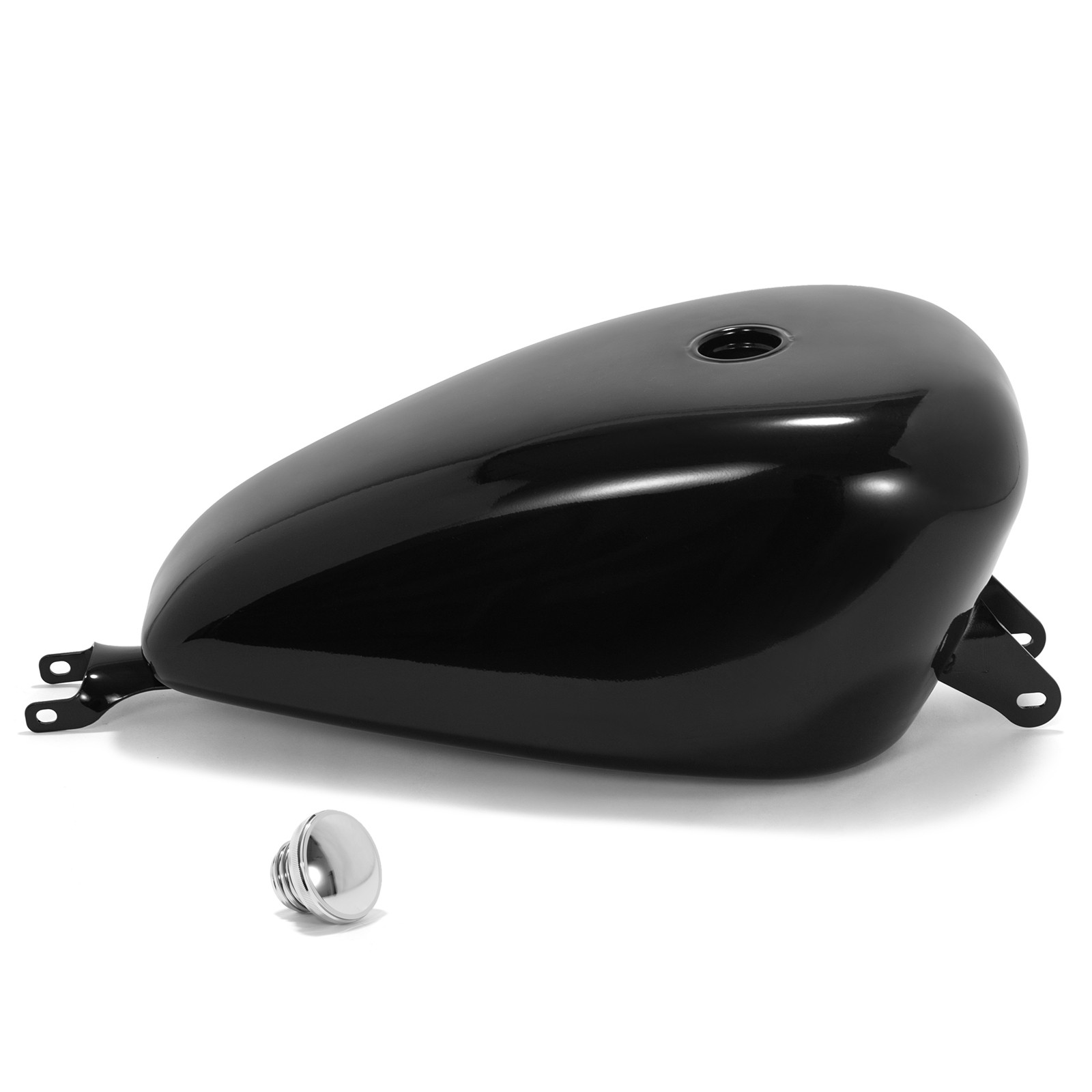 Gloss Black 4.2 Gal. Fuel Gas Tank For 07+Harley Sportster1200 Nightster XL1200N