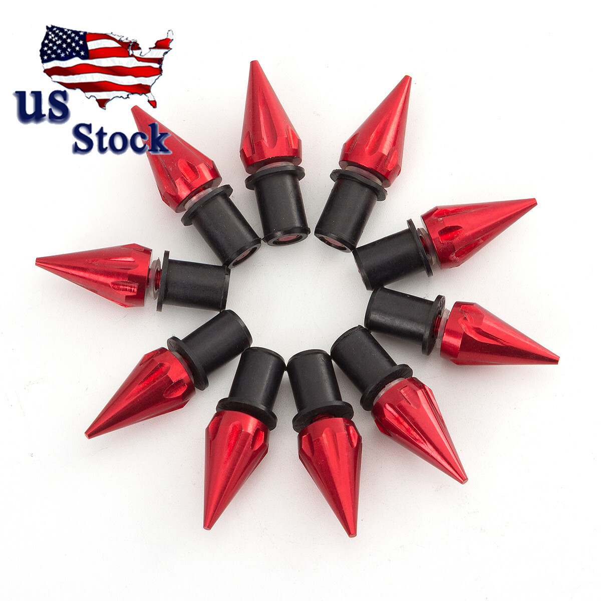 US Stock FXCNC CNC Red Windscreen Bolts Screw Well Nuts Windshield Bolts Screws