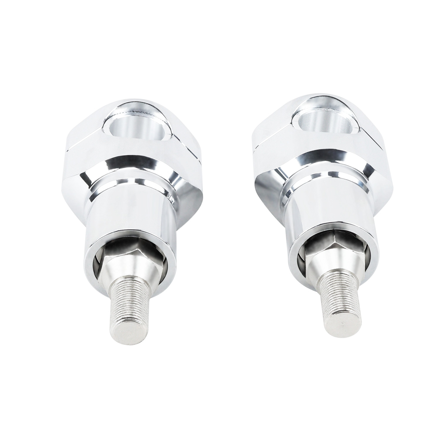 3″ Tall Chrome Risers Clamp for Harley Softail Springer Cross Bones FLSTS FXSTS