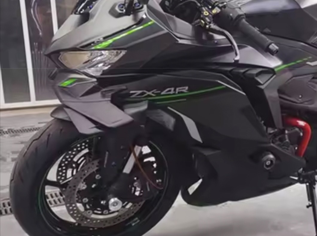 KAWASAKI ZX-4R Winglet Aerodynamic Wing Kit Spoiler Matte Black 2023-