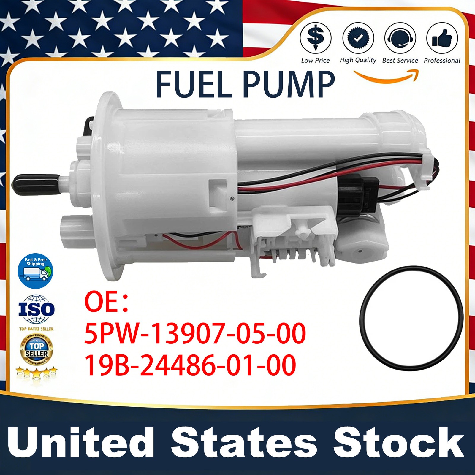 Fuel Pump Assembly For Yamaha YZF-R6 2003-2005 YZF-R1 2002-2006 19B-24486-01-00