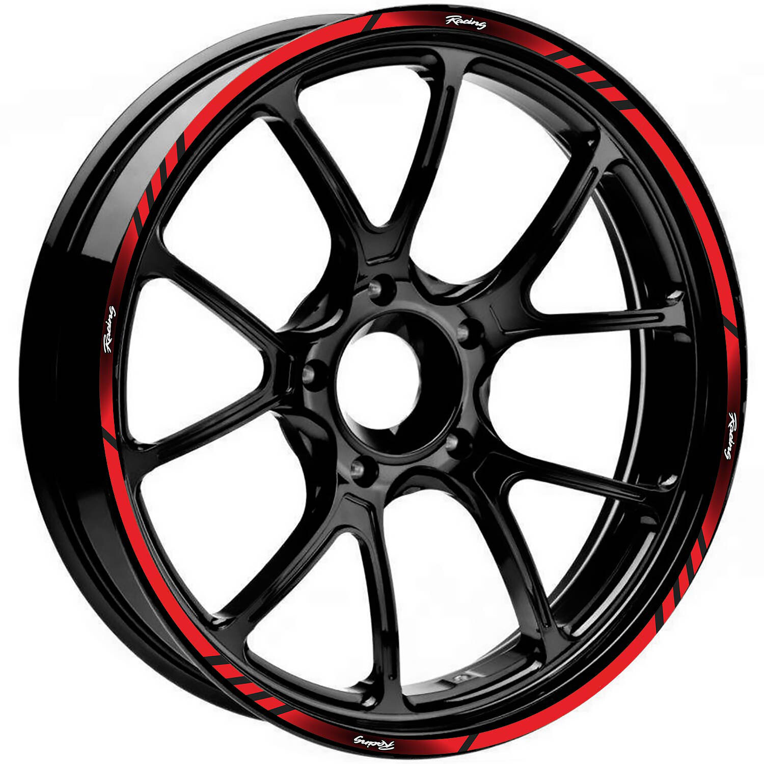 NEW 17″&18″ Motorcycle Car Wheel Tire Sticker Reflective Rim Strips Tape Decal
