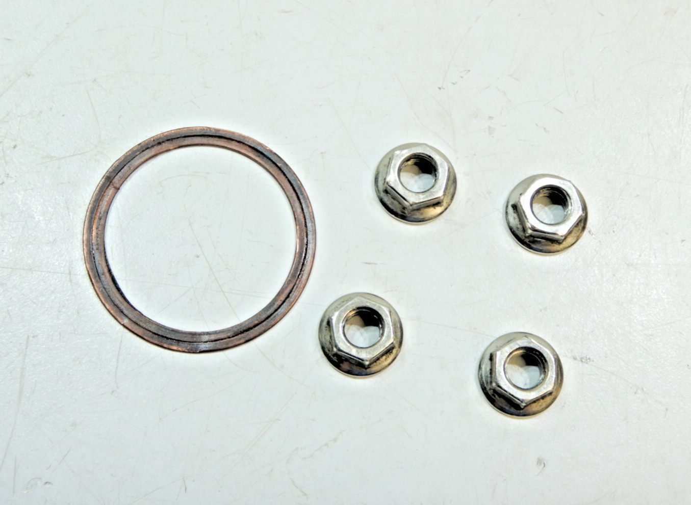 1993 Kawasaki KX125 KX 125 Cylinder head nuts exhaust gasket