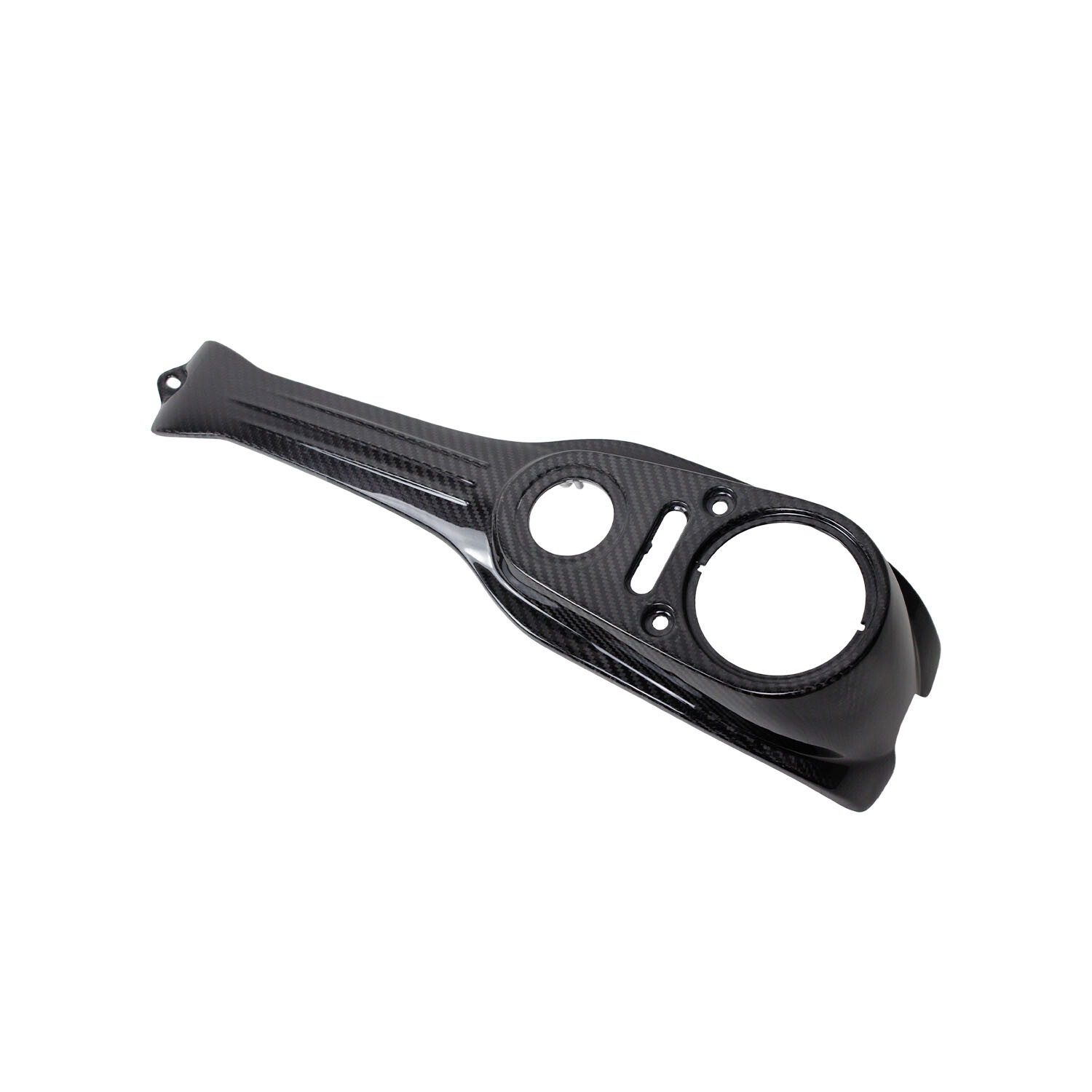 Black Carbon Fiber Gas Tank Dash Panel Console for Harley 2013-2017 Street Bob