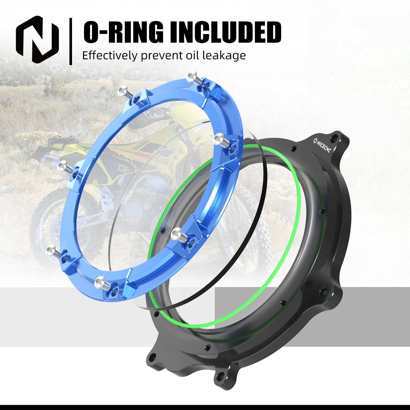 NICECNC Transparent Clutch Guard Cover For Suzuki DR-Z DRZ 400 E S SM 2000-2024