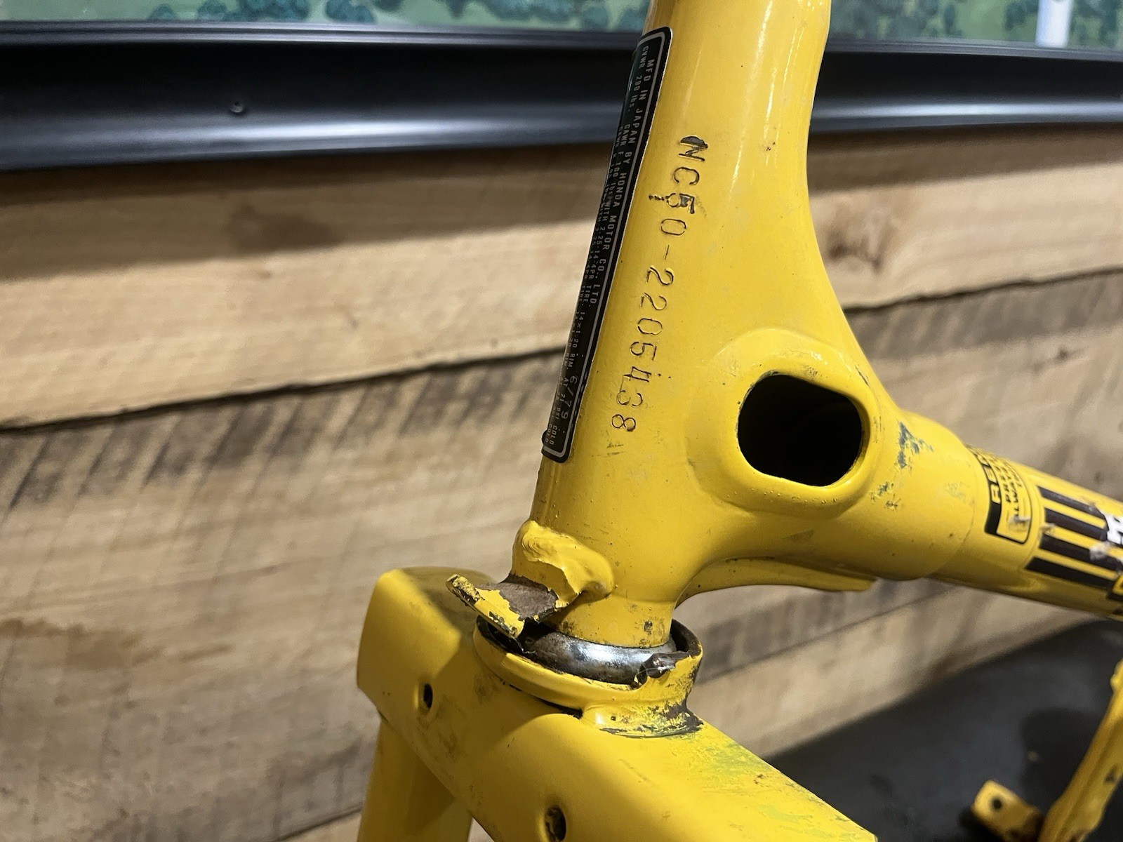 Honda Express NC50 Frame Front Forks 50100-147-970ZC PARAKEET YELLOW