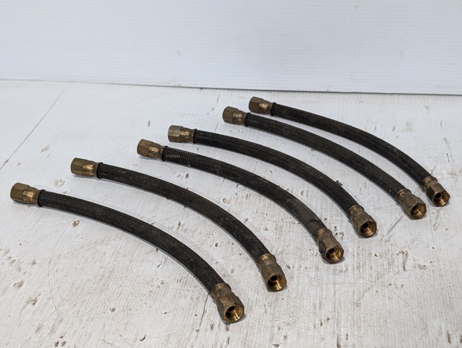 Lot of 21 Heavy Duty Braided Hoses, 0.5″ Fitting 10″ Length – Free Shipping