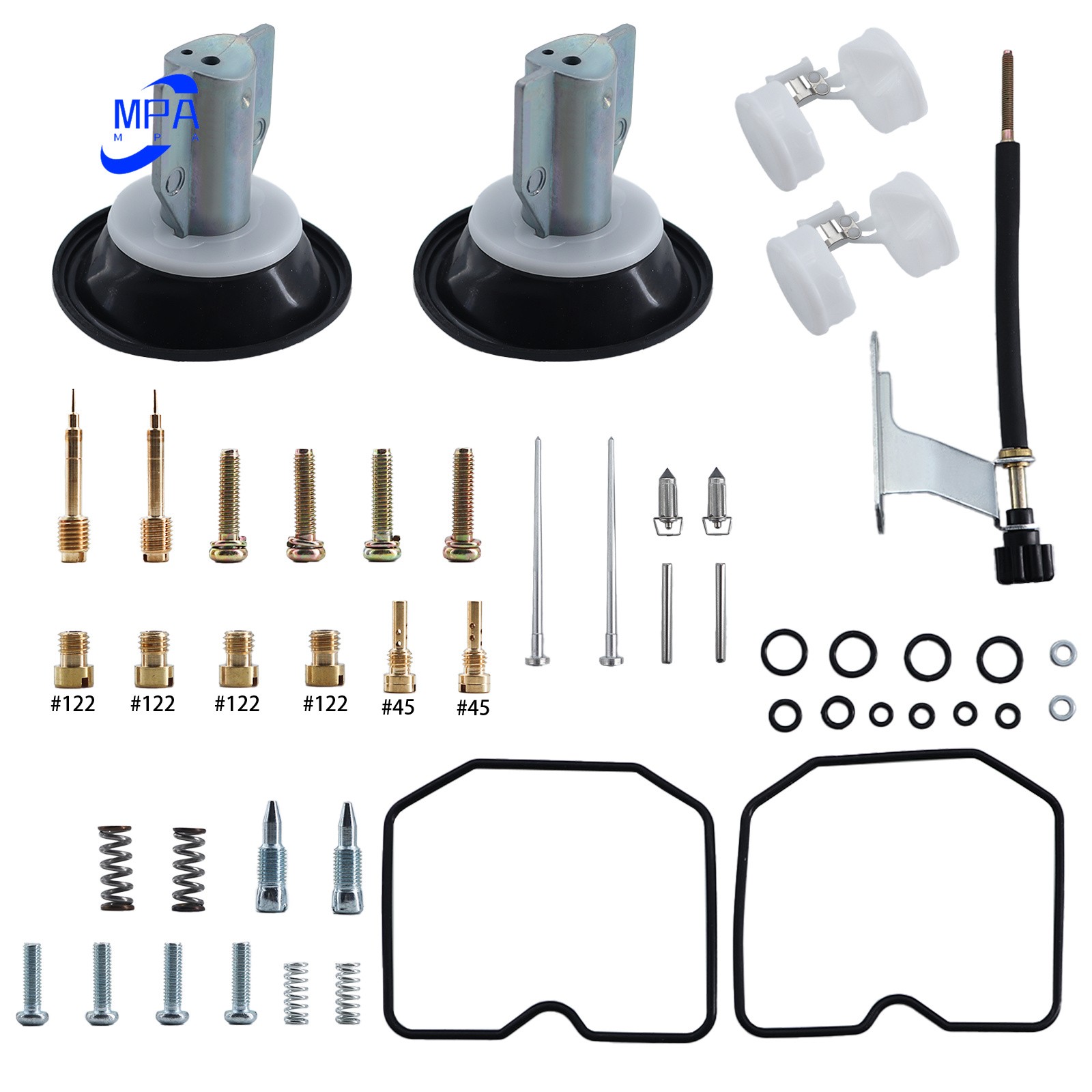 Carburetor Kit Plunger Diaphragm For 1996-2009 Kawasaki EN500 C EN500 Vulcan LTD
