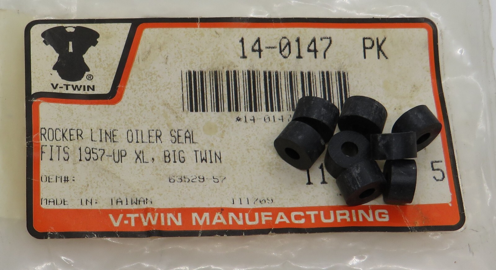 14-0147 V-Twin Rocker Line Oiler Seals (set of 8) for Harley FL FX FLT FXR XL