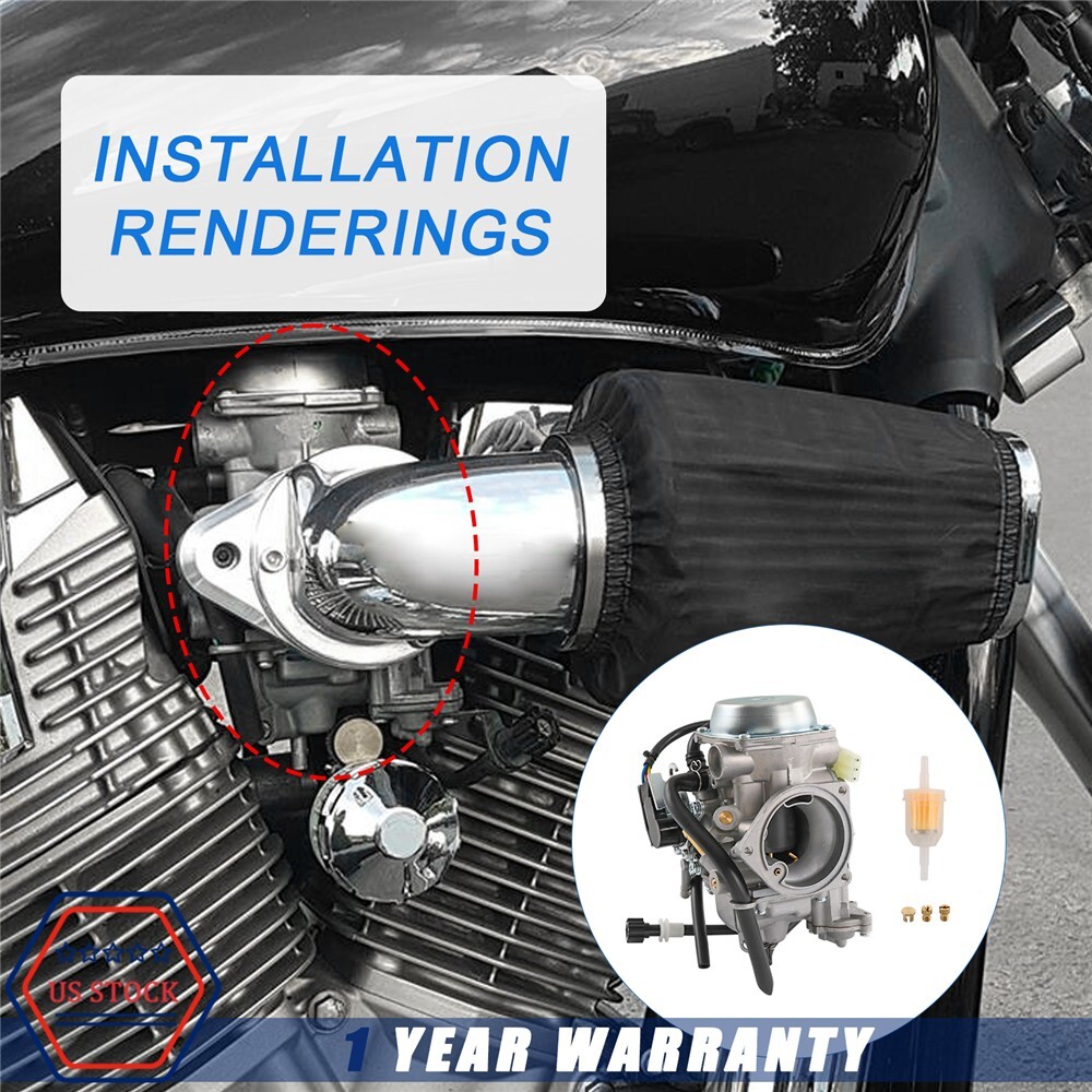 Carburetor W/ Filter For Honda VTX1300T VTX1300R VTX1300 VTX1300C 16100-MEA-901