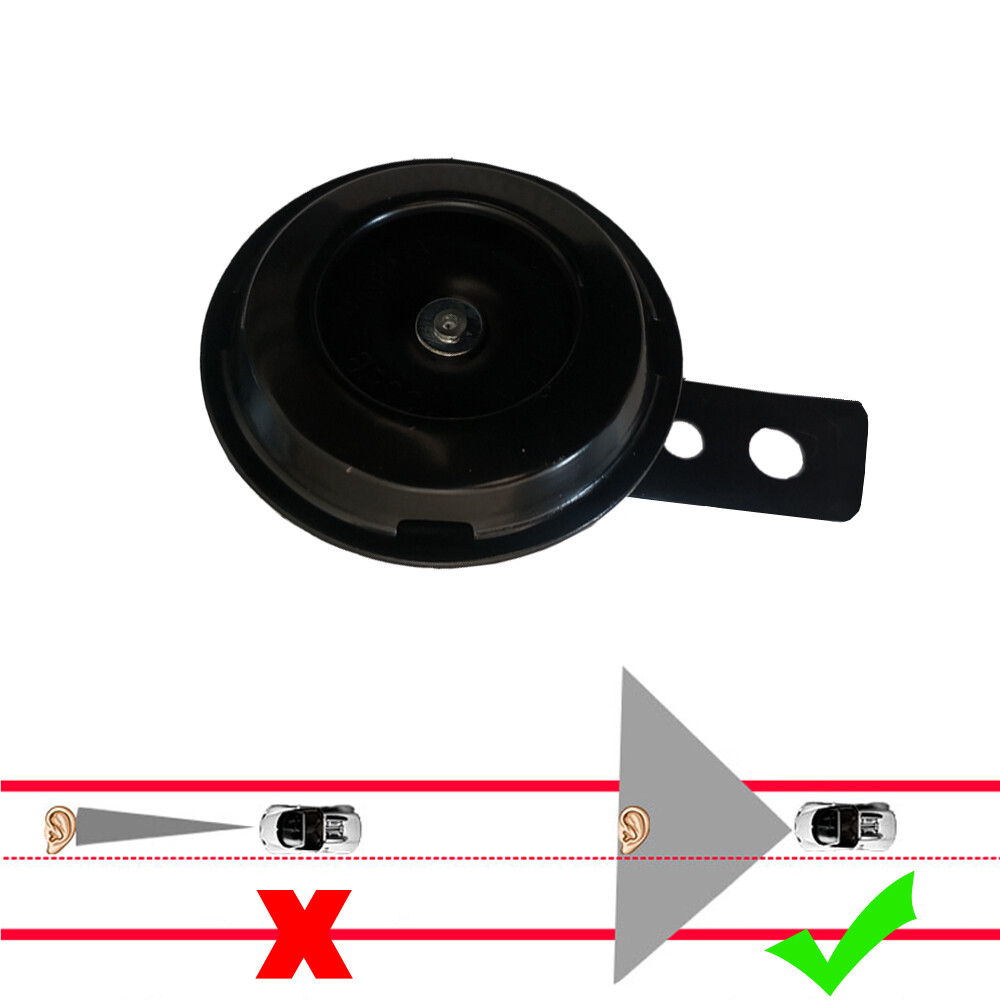 Universal 12V Loud 105db Motorcycles Car Electric Bike ATV Horn Waterproof Black