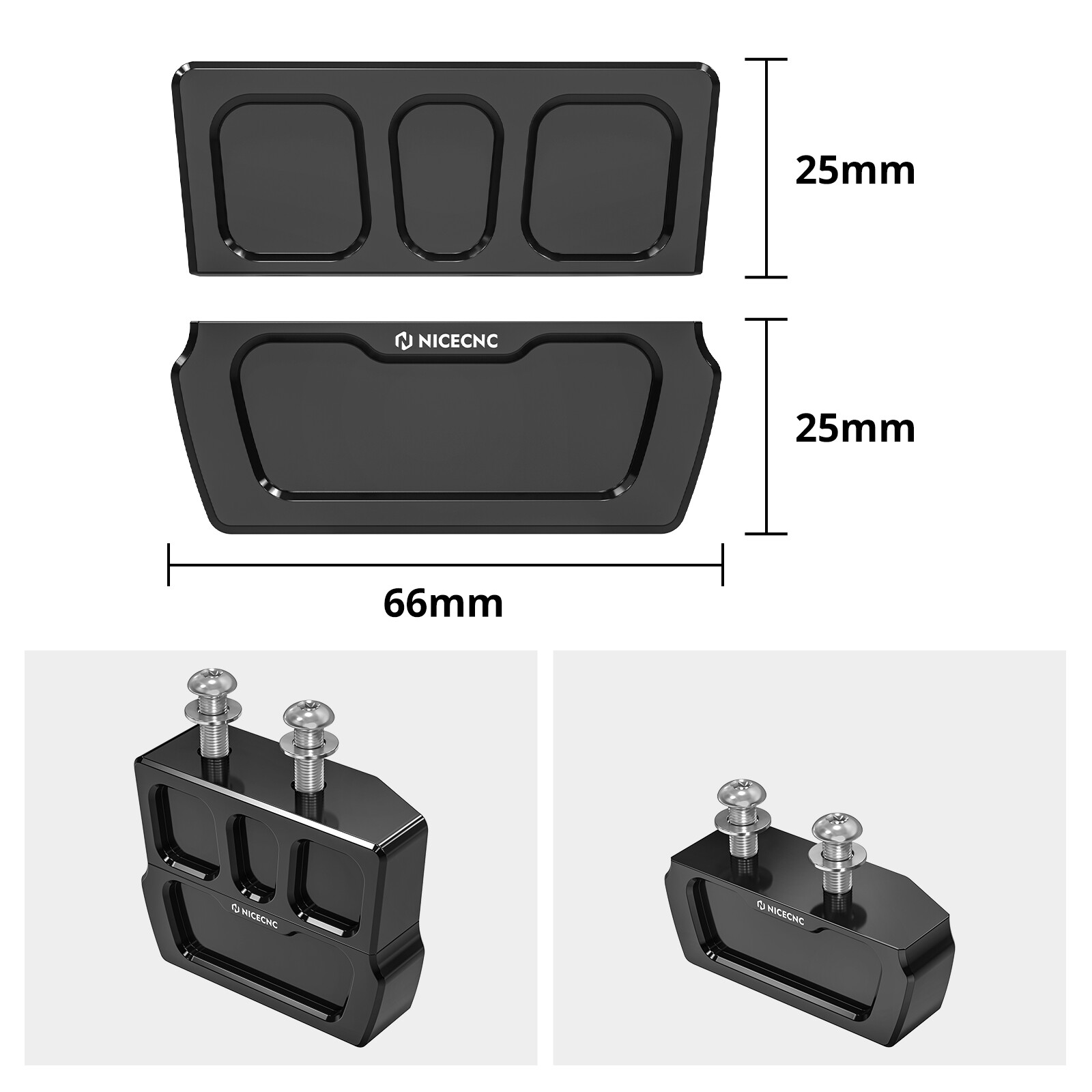 Side Stand Lift Block Kickstand Plate for Harley Sportster 1200 XL1200C 03-20