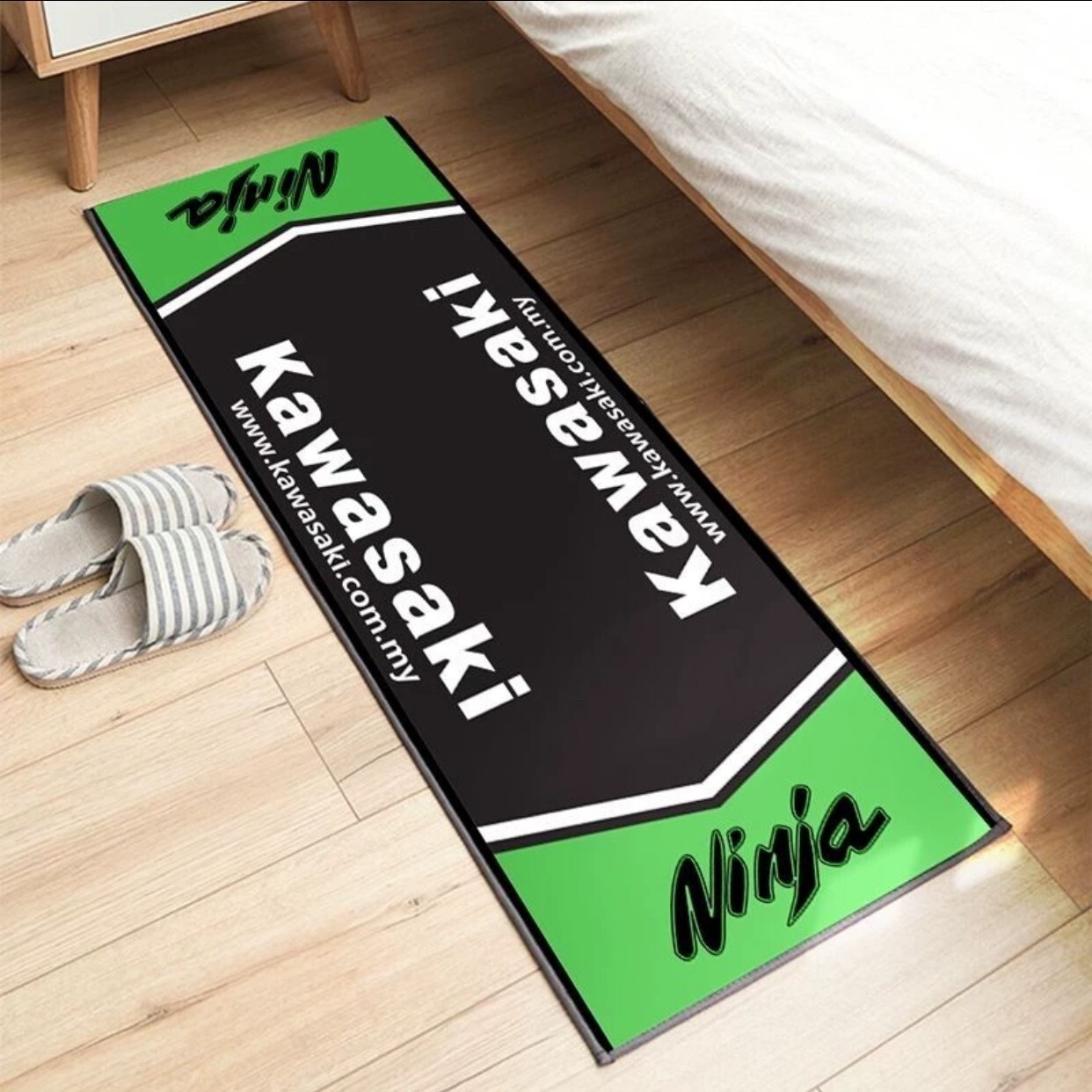 Motorbike Garage Floor Mat For Kawasaki 80CM*200CM