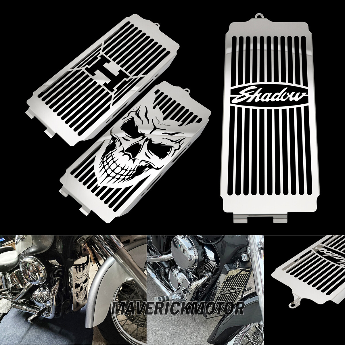 Radiator Cover Guard Grille For HONDA Shadow VT750 ACE 97-03 VT 750 Spirit 01-08