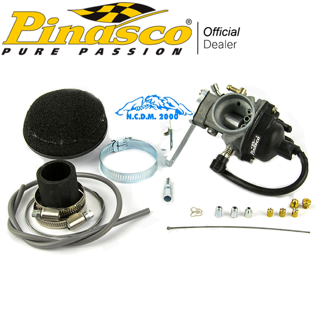 Carburetor Kit -PINASCO 22mm- Vespa VM1T, VM2T, VN1T, VN2T, VL1T, VL2T, VL3T