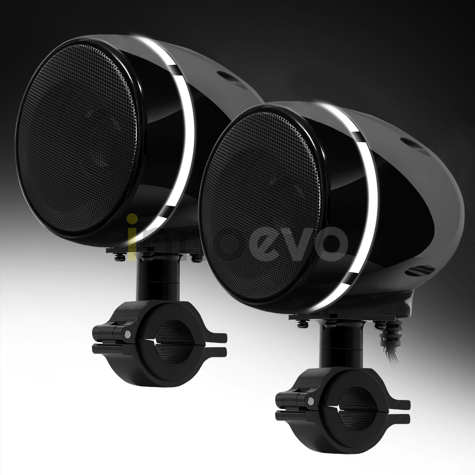 Motorcycle Bluetooth Wireless LED 300W Speaker Audio System Stereo ATV 4 Wheeler