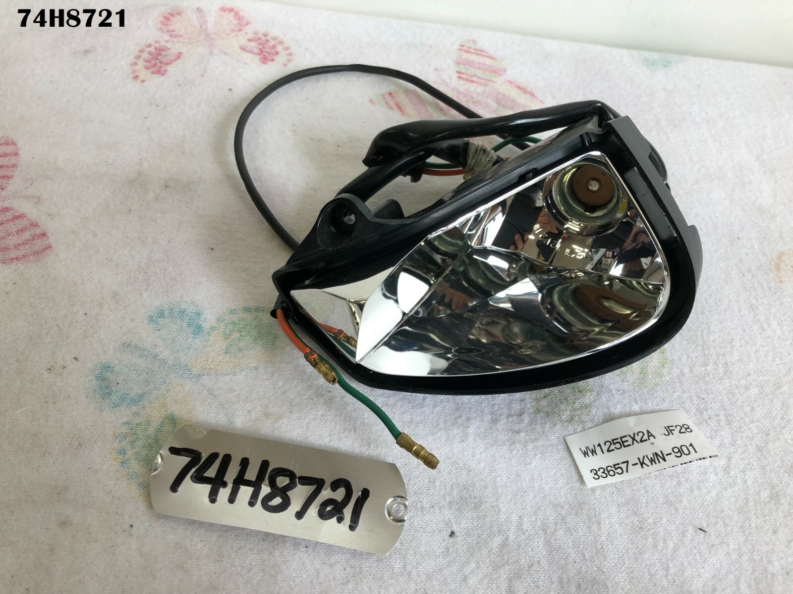 HONDA PCX 125 WW 125 2010 – 2013 LH REAR FLASHER GENUINE OEM LOT74 74H8721