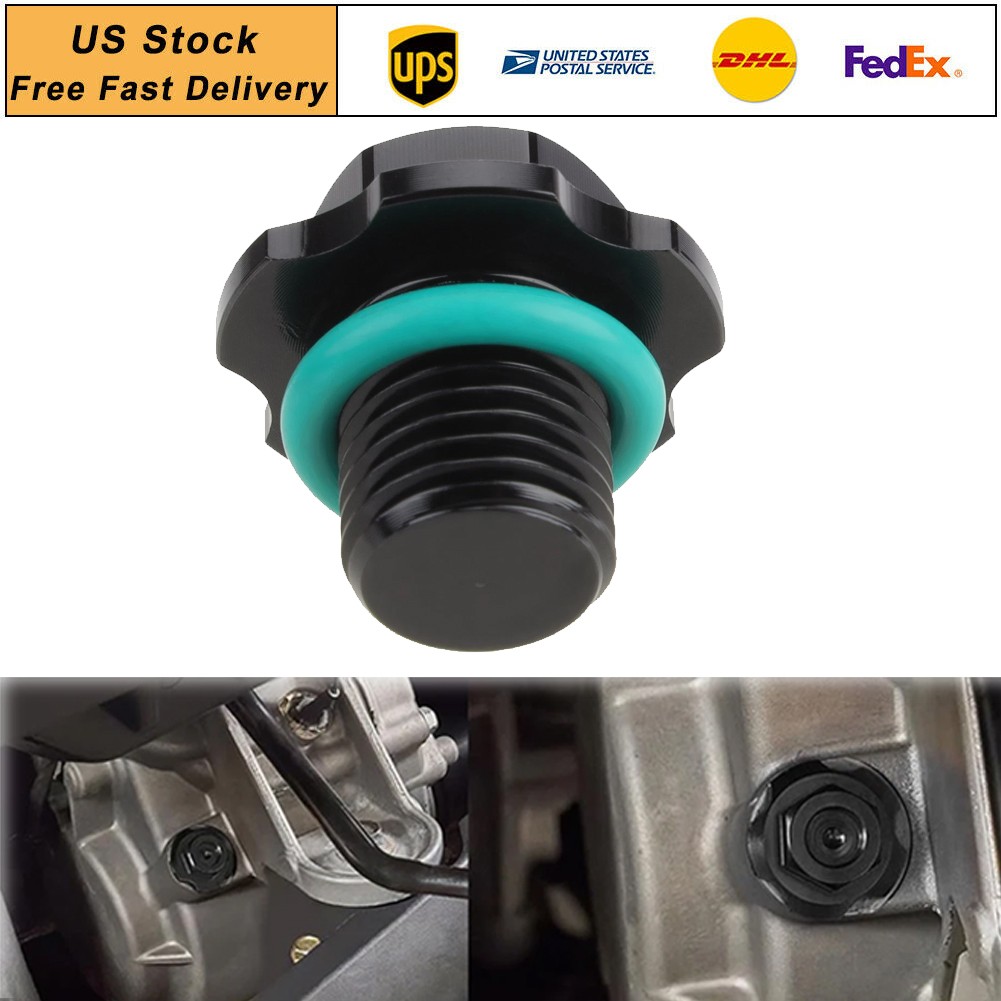 Engine Oil Fill Cap Oil Drain Plug Bolt for Can-Am Ryker 600 900 2019-2025 Black