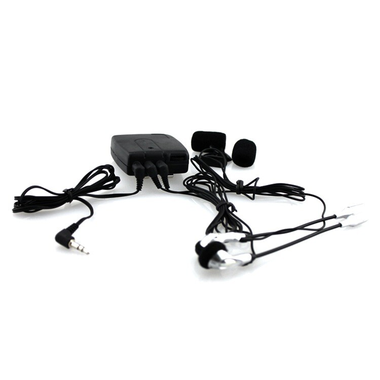 Motorcycle Helmet to Helmet Intercom Headset Walkie-talkie Front & Rear MP3 g