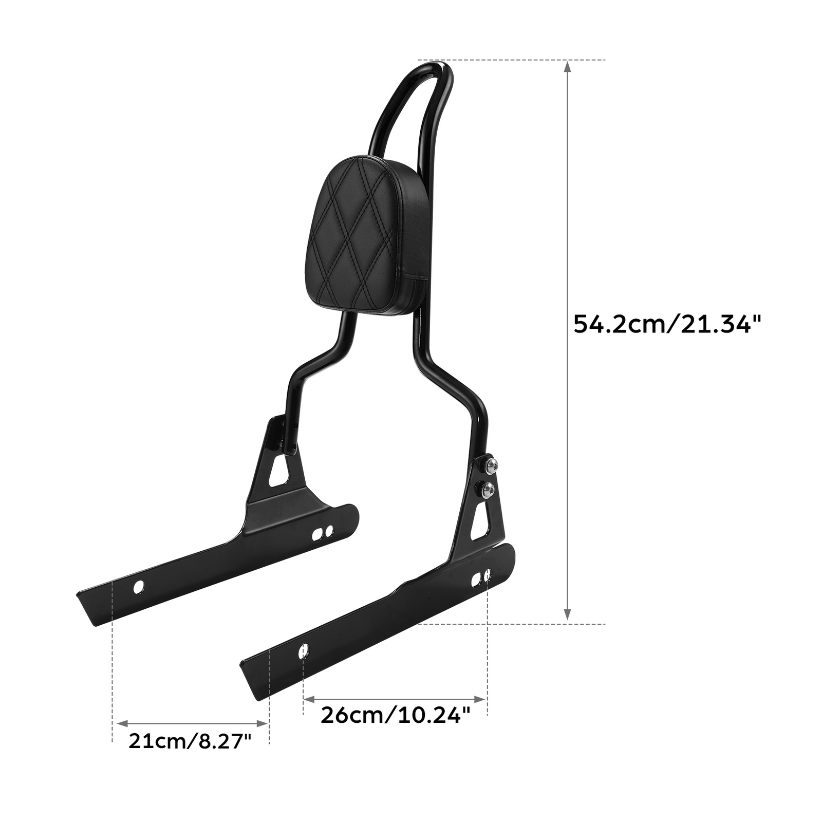 Detachable Passenger Backrest Sissy Bar Fit For Harley Dyna Street Bob 2006-2017