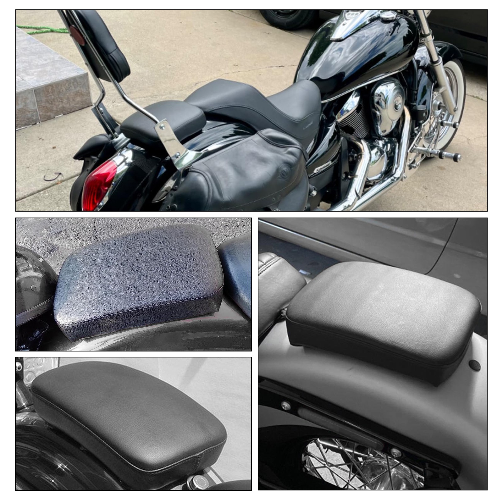 Passenger Pillion Seat Pad 8 Suction Cups For American Ironhorse Texas Chopper