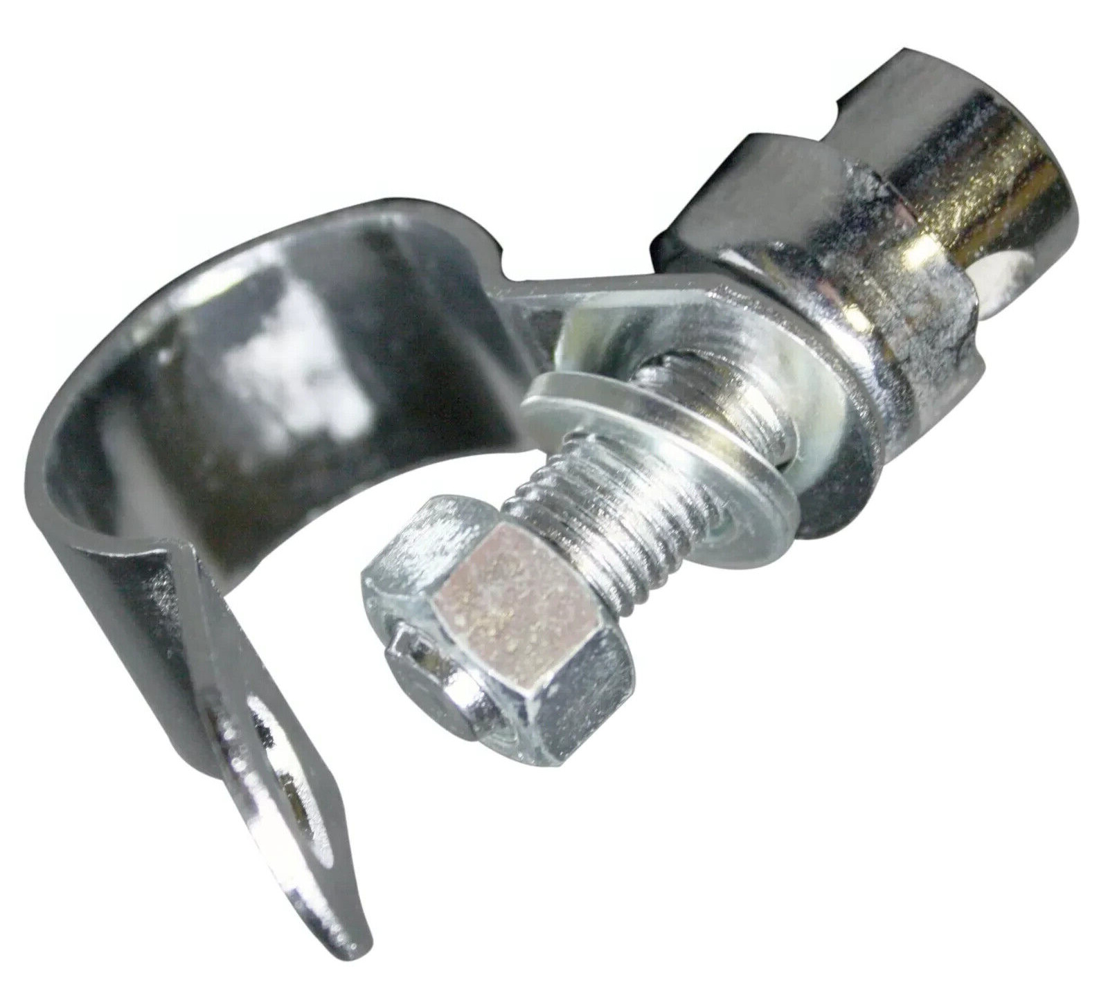 NEW 7/8″ HANDLEBAR UNIVERSAL MOTORCYCLE CHROME MIRROR MOUNT CLAMPS (Qty. 2)