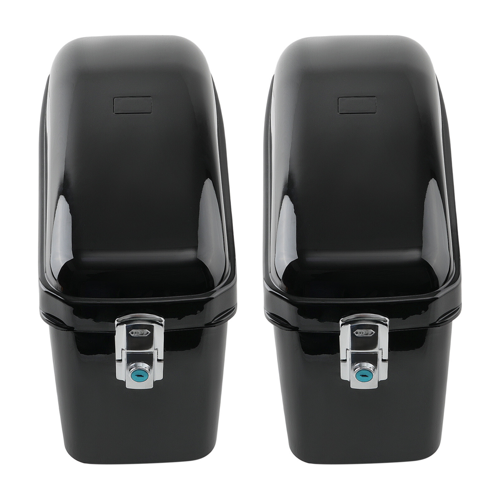 Motorcycle Universal Luggage Hard Saddlebags Side Box For Harley Honda Yamaha
