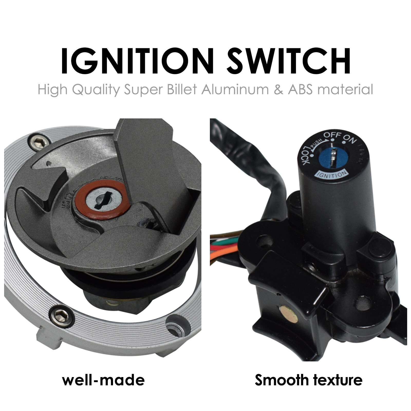 For Kawasaki Ninja 250R 300 2008-2015 Ignition Switch Lock Gas Cap Seat Lock Set