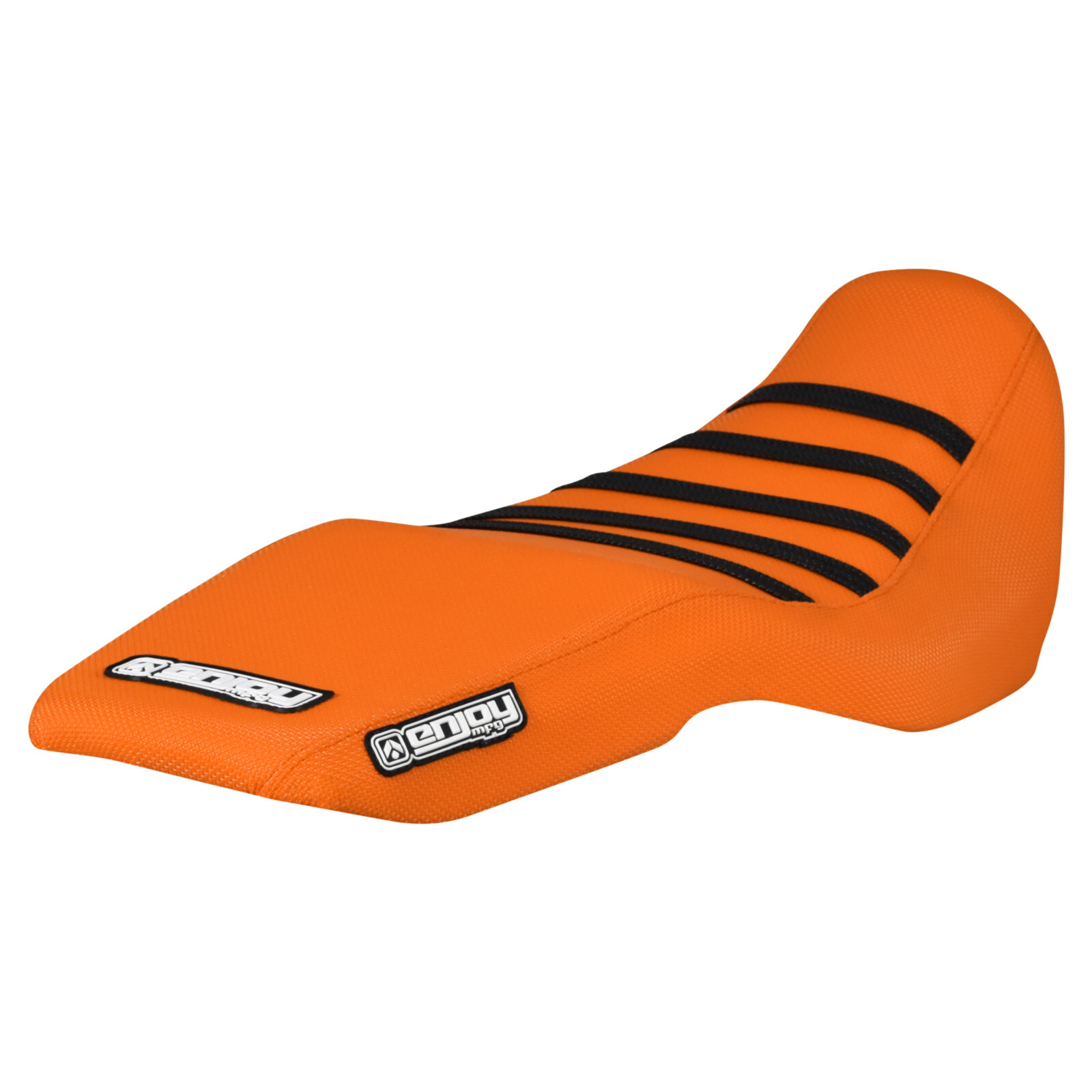 2016-2021 HONDA Grom MSX 125 SEAT COVER ENJOY MFG ALL ORANGE w/ BLACK RIBS #177