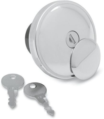 Chrome Locking/Lockable Screw Gas Petrol Cap Harley-Davidson All Models 96-20