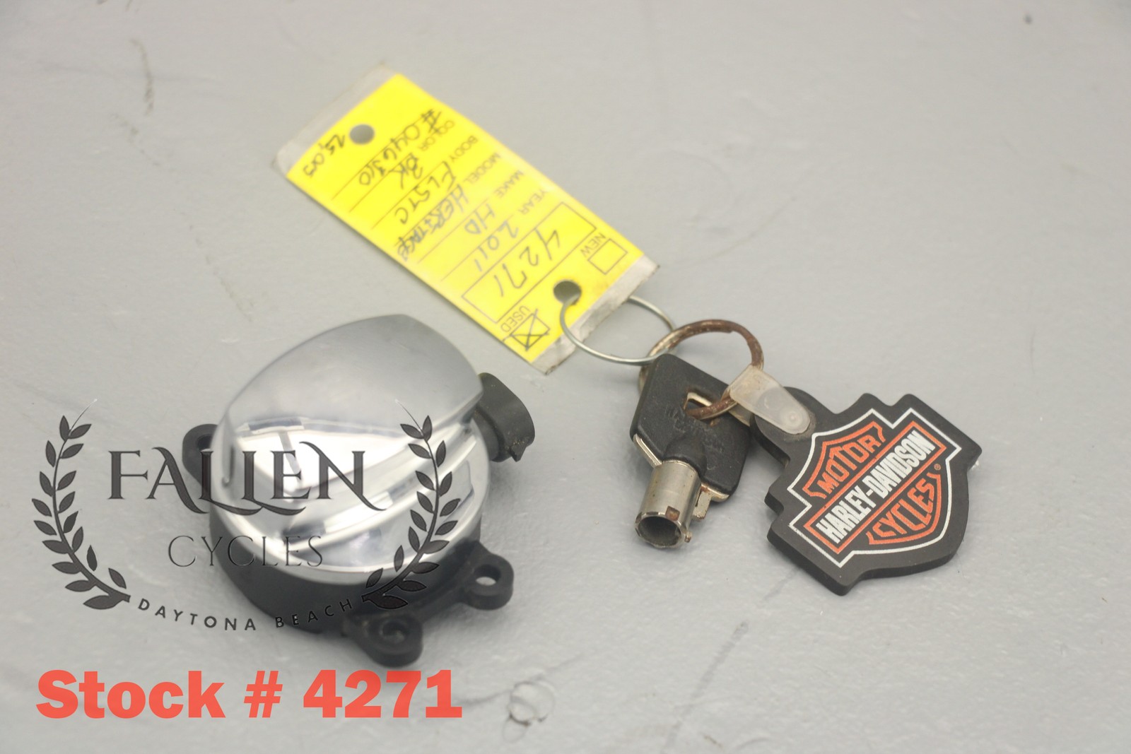 2011 Harley Softail Ignition Switch Knob Assembly + KEY VIDEO #4271