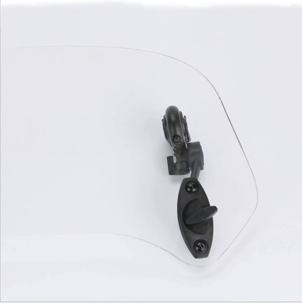Motorcycle Adjustable Windshield Extension Windscreen Air Deflector Universal