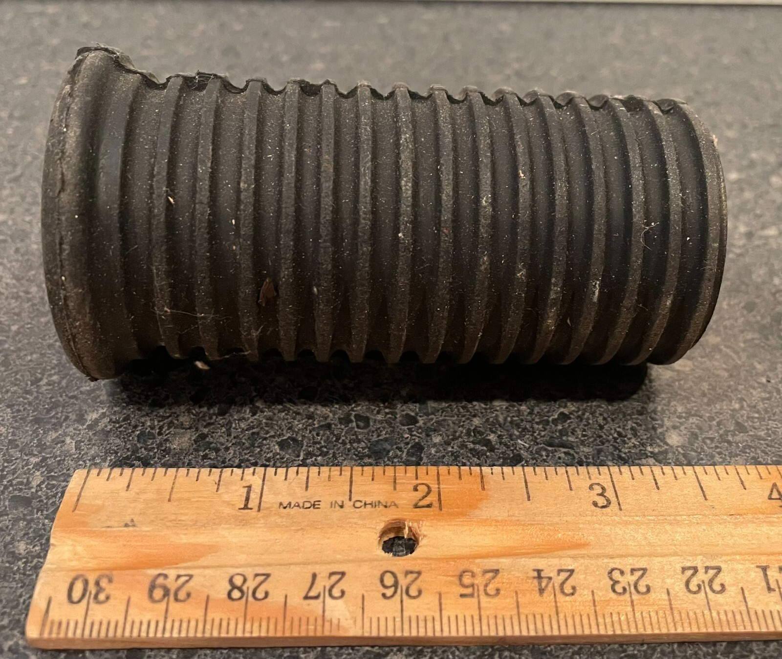 ONE ONLY 3 1/2″ rubber part only 1 1/2″ ID diameter motorcycle Foot Peg Cover