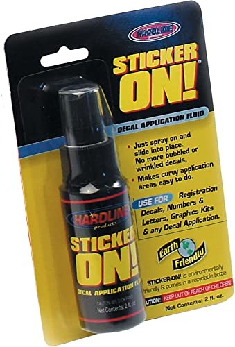 Hardline Products Sticker-On! Decal Application Fluid, 2 Ounces