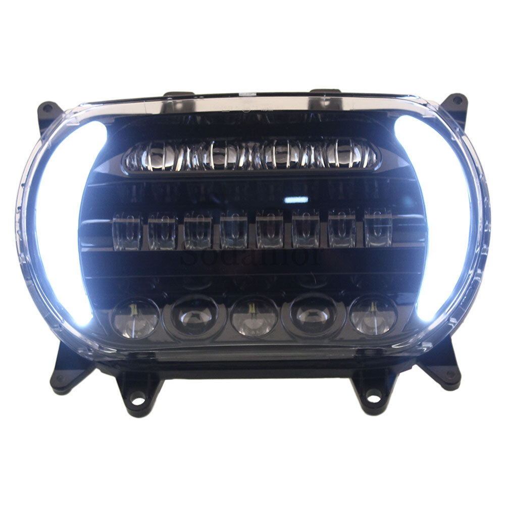 LED Cold White Headlight Turn Signal Lamp For HARLEY Touring Road Glide 2015-25