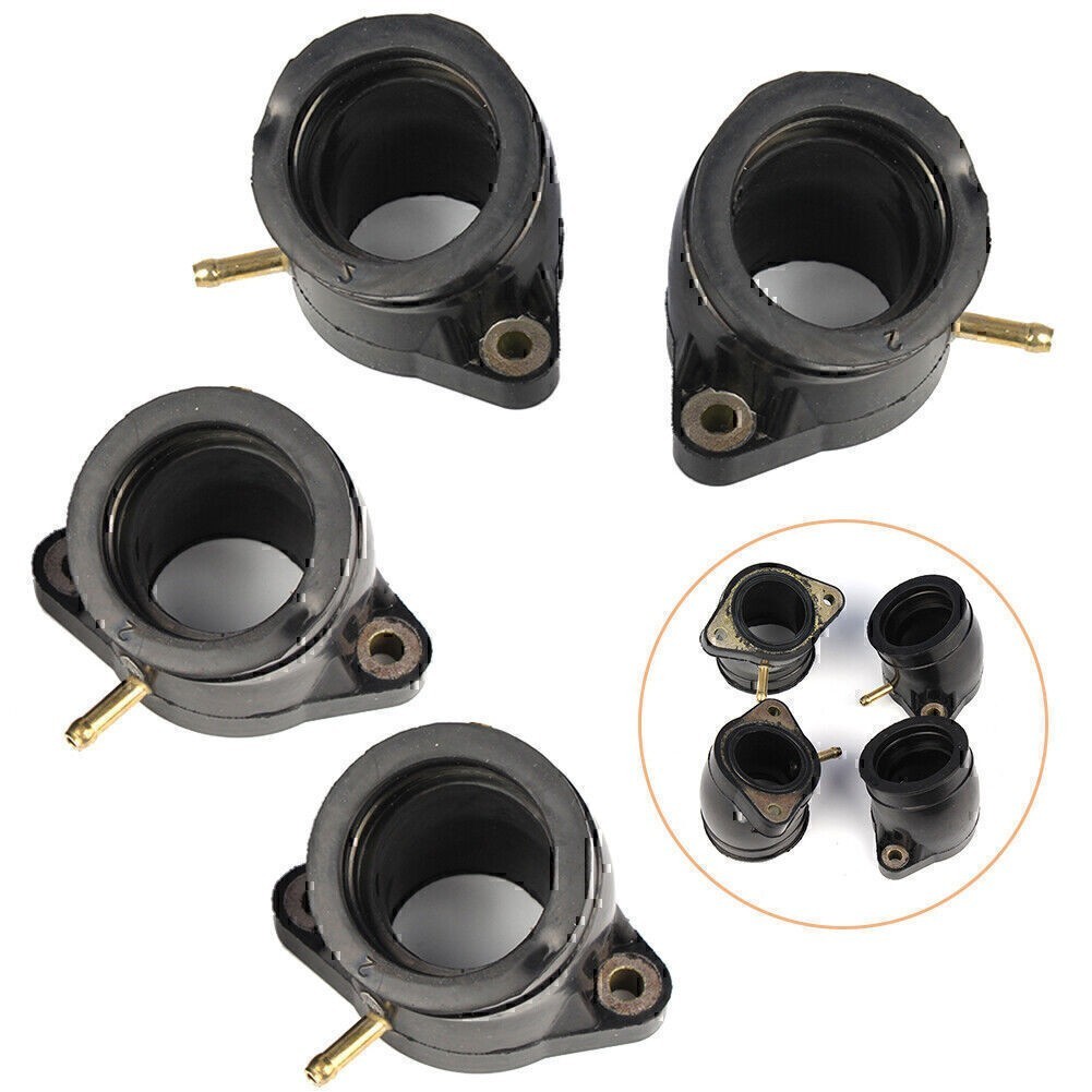 4pcs Intake Manifold Carburetor Holder Carb Boots Joint for Yamaha XS1100E/F/G/H