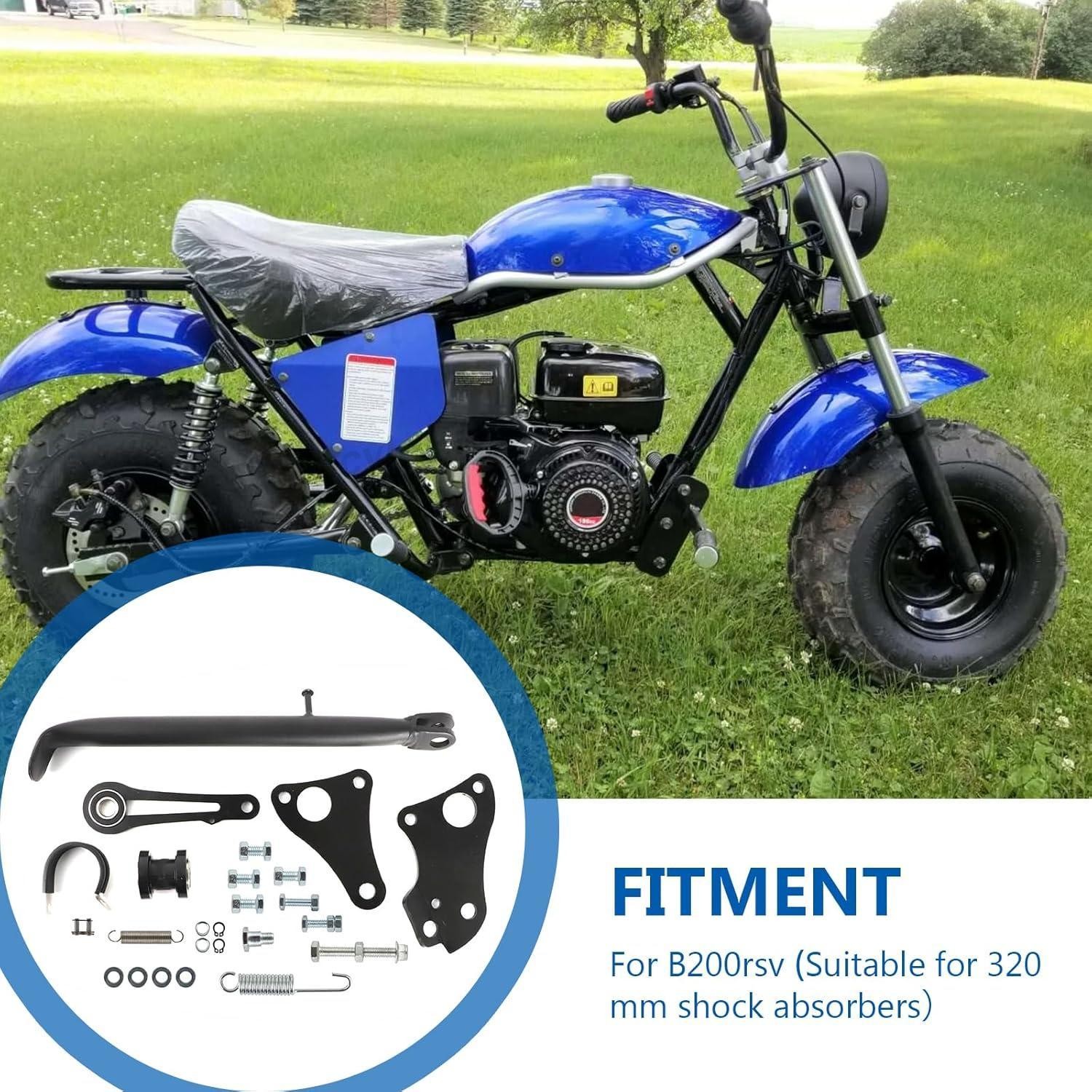 For Coleman B200RSV Extension and Kick Stand and Chain Tensioner w/ Hardware Kit