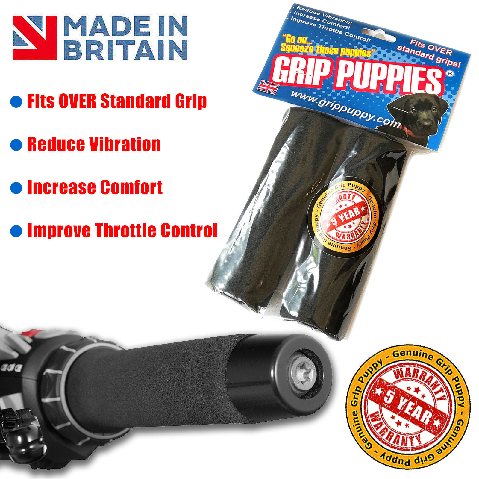 Grip Puppies Handlebar Covers Slip Over Grips Foam For BMW R NineT