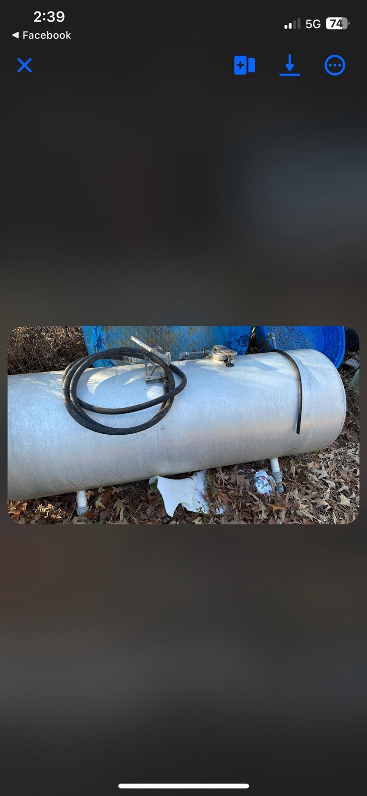 Diesel Gas Tank 150 Gallon