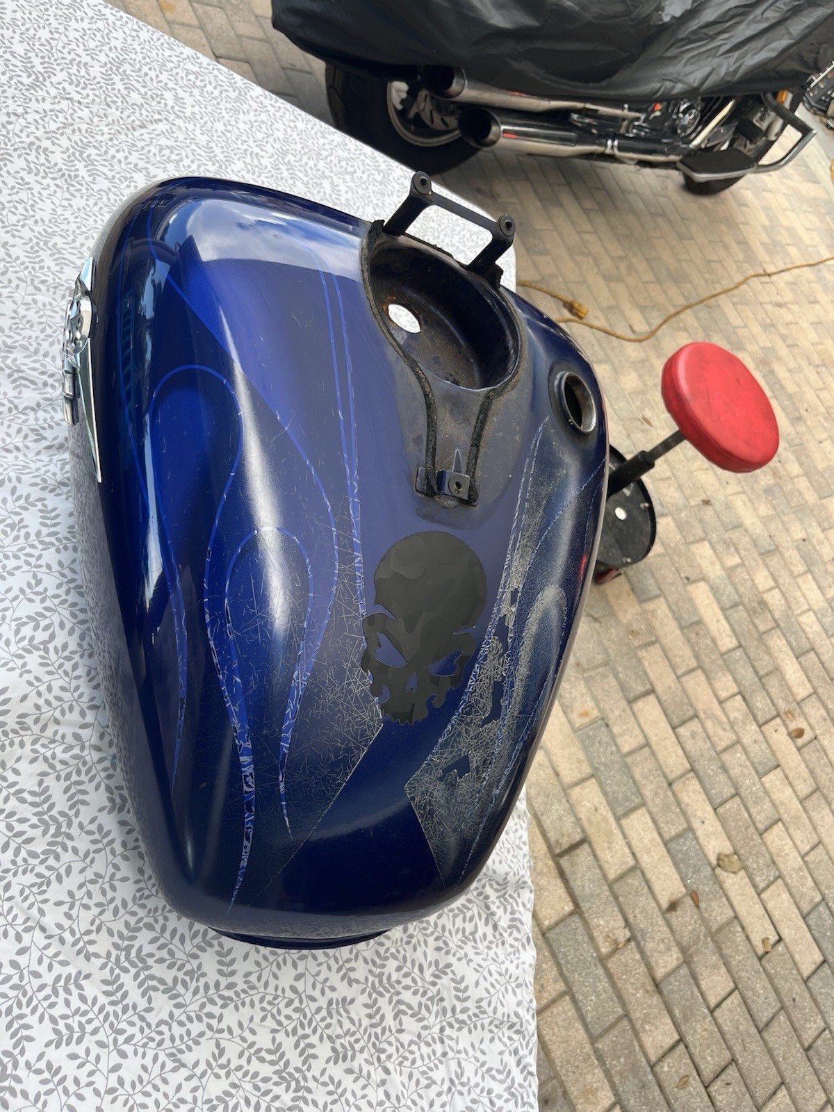 Yamaha OEM V-Star VStar XVS 650 XVS650 Gas Fuel Tank Petrol NO LEAKS/RUST VIDEO