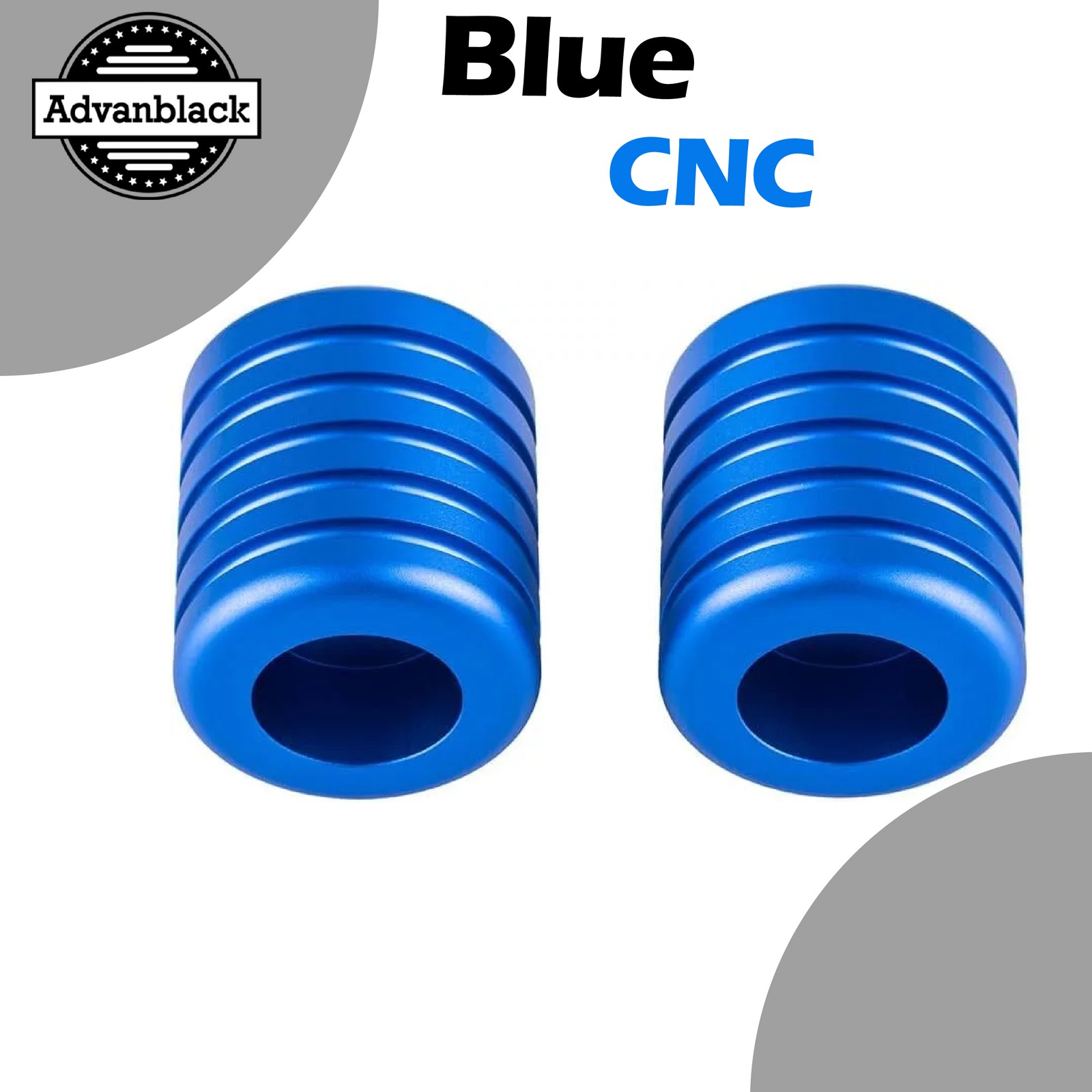 Advanblack Blue ProTek Machined CNC Alumium Inlay Crash Bar Slider