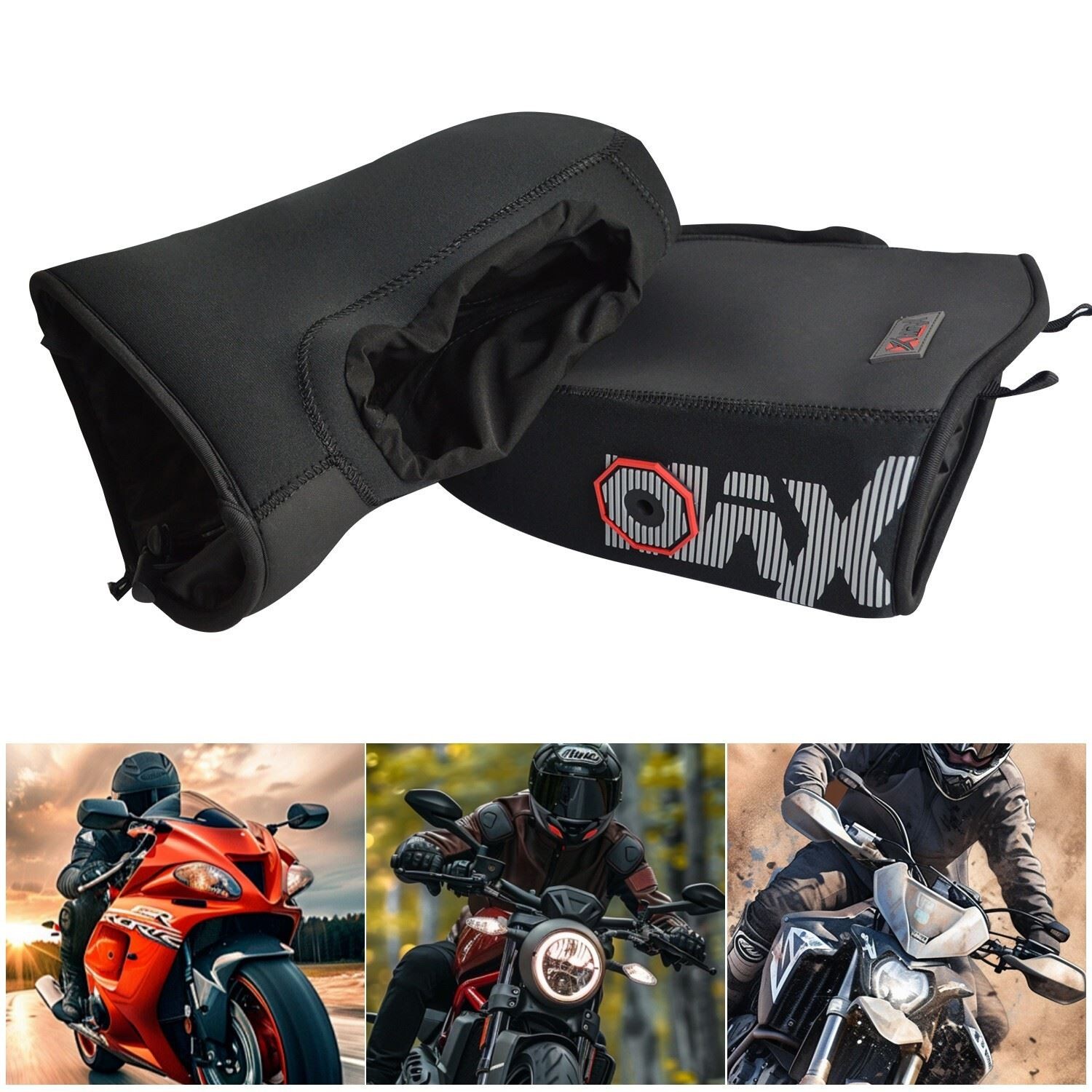 UNIVERSAL HANDLEBAR MUFF (Inclusive Control) MOTORCYCLE / SCOOTER
