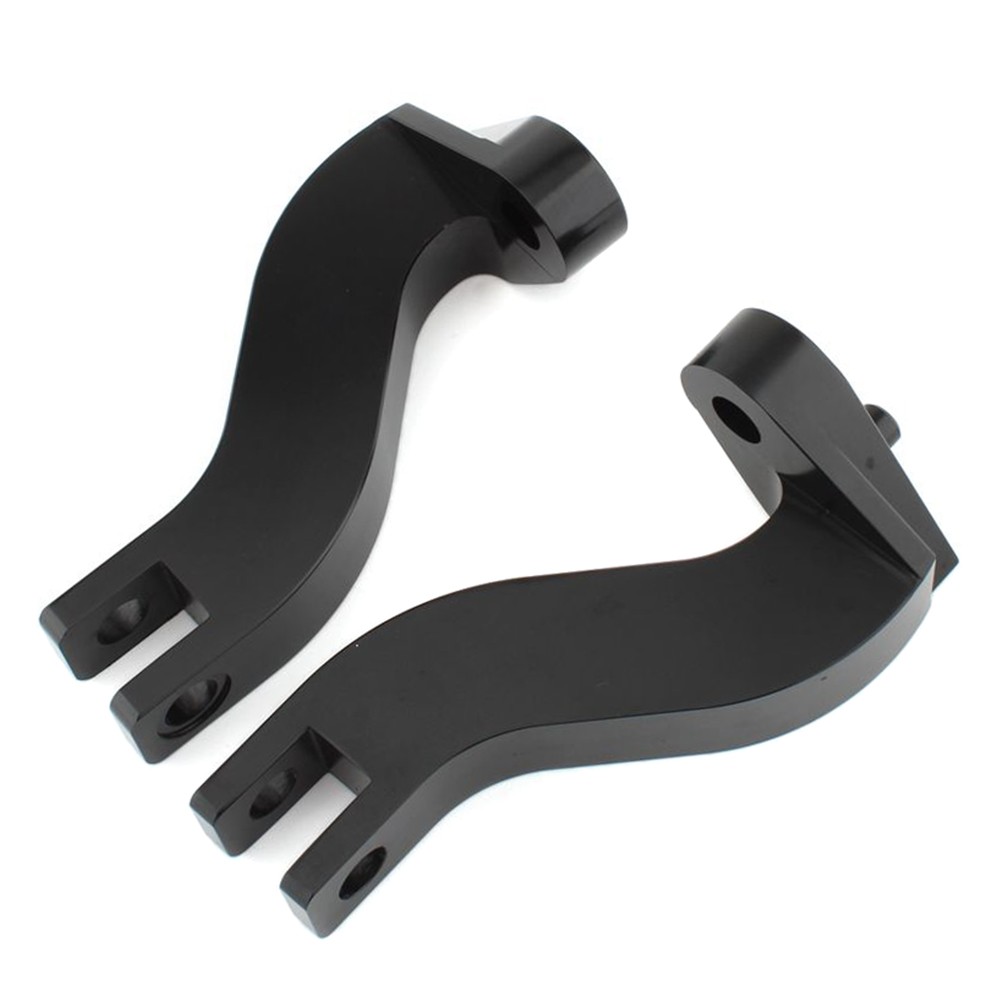 Black Passenger Rear Foot Peg Mount Bracket For Harley Davidson Touring 1993-23